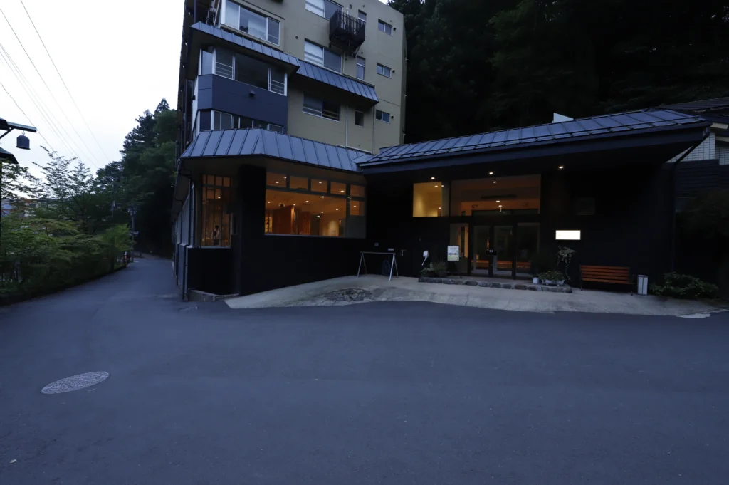 Entrance of YUMORI ONSEN HOSTEL