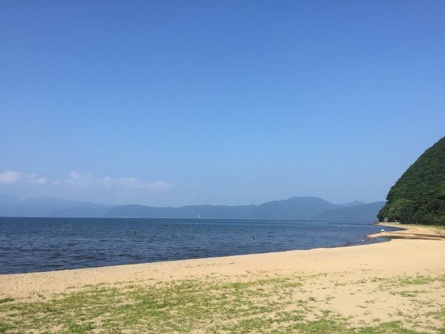 Lakeside Beach with Expansive Sandy Shore