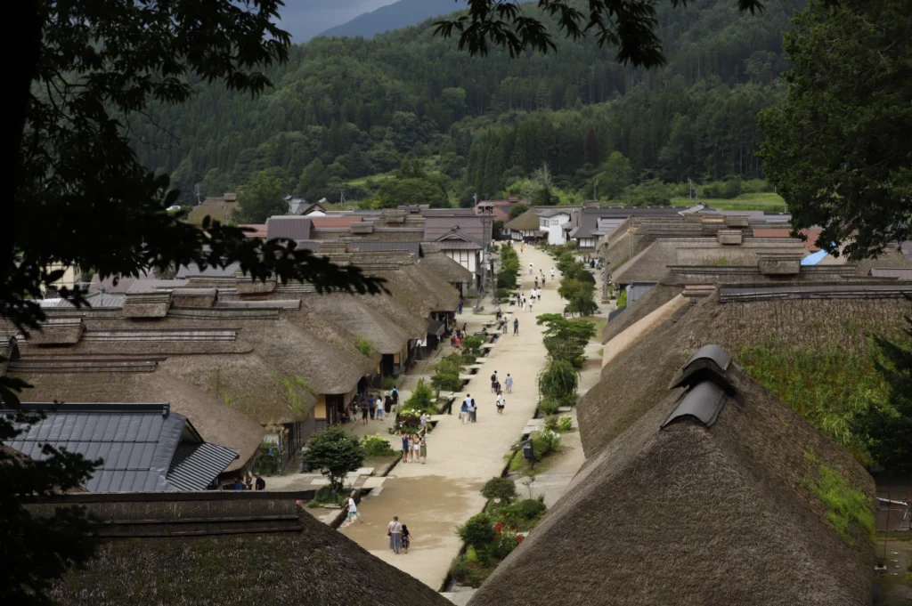 福島県「大内宿」の景色