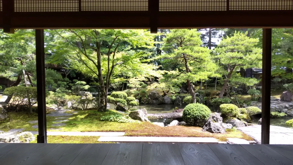 北方文化博物館の庭園