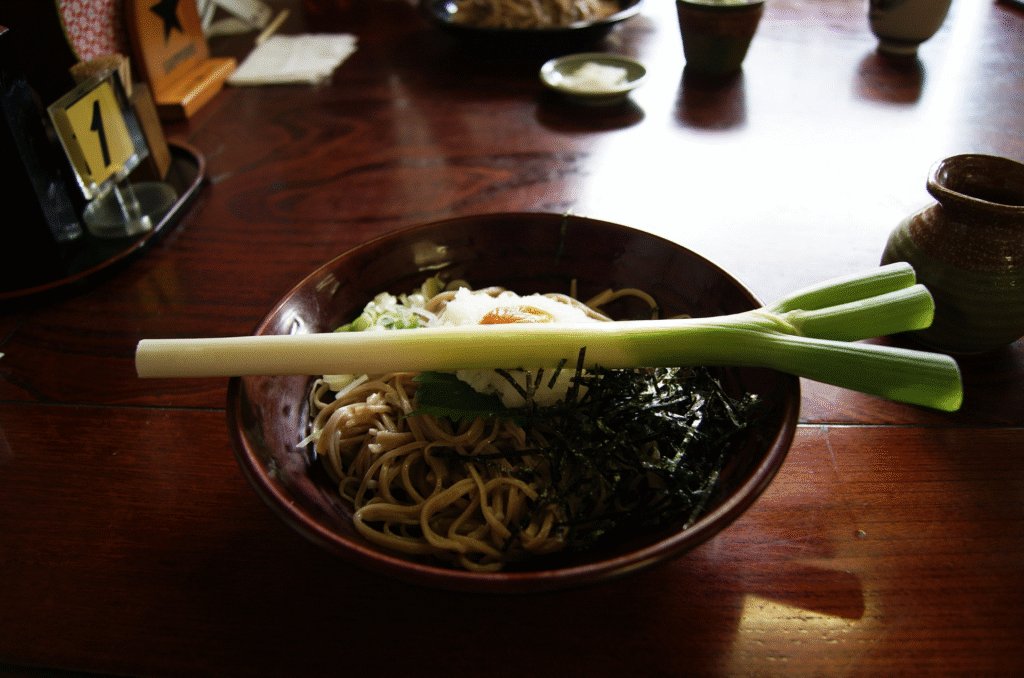 大内宿にあるねぎそば