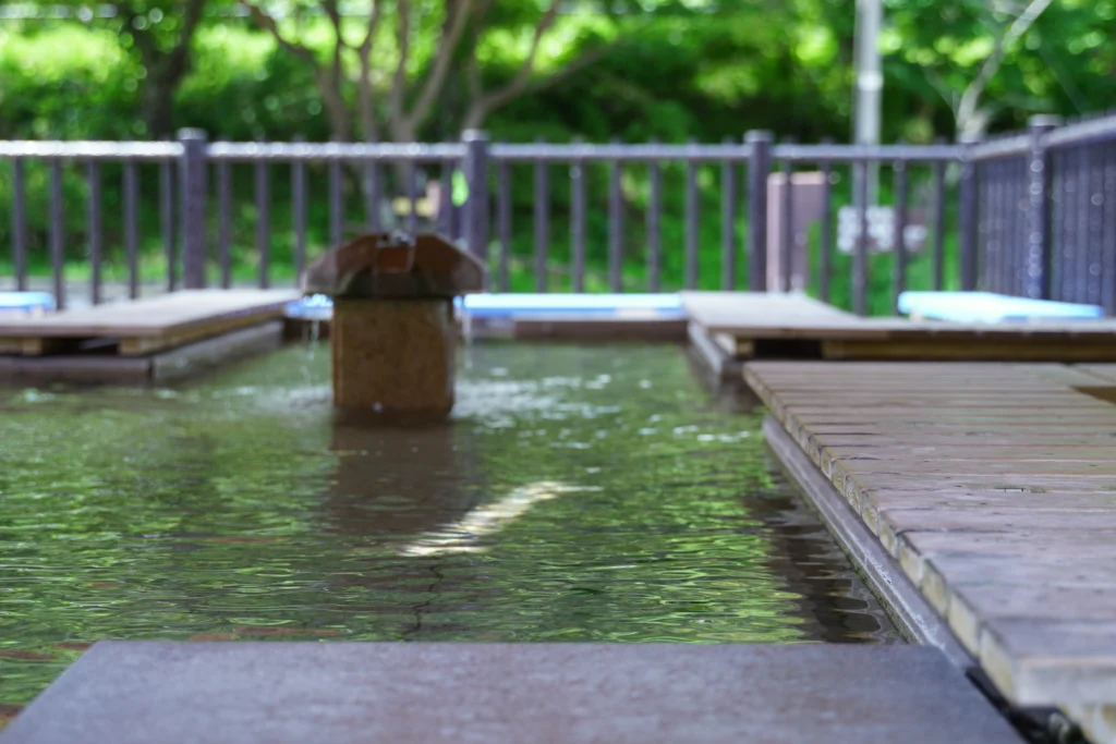 湯野上温泉駅の足湯