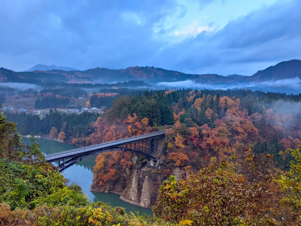 尾瀬街道みしま宿からの景色