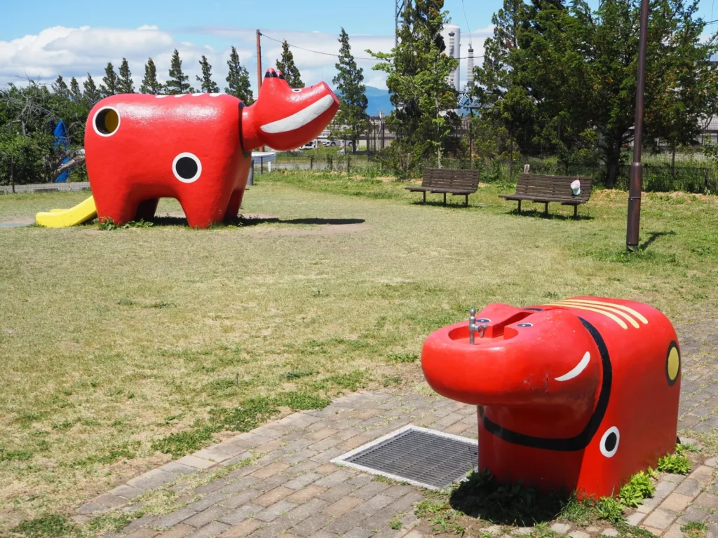 赤べこ公園の赤べこ