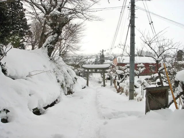 飯盛山の白銀の世界