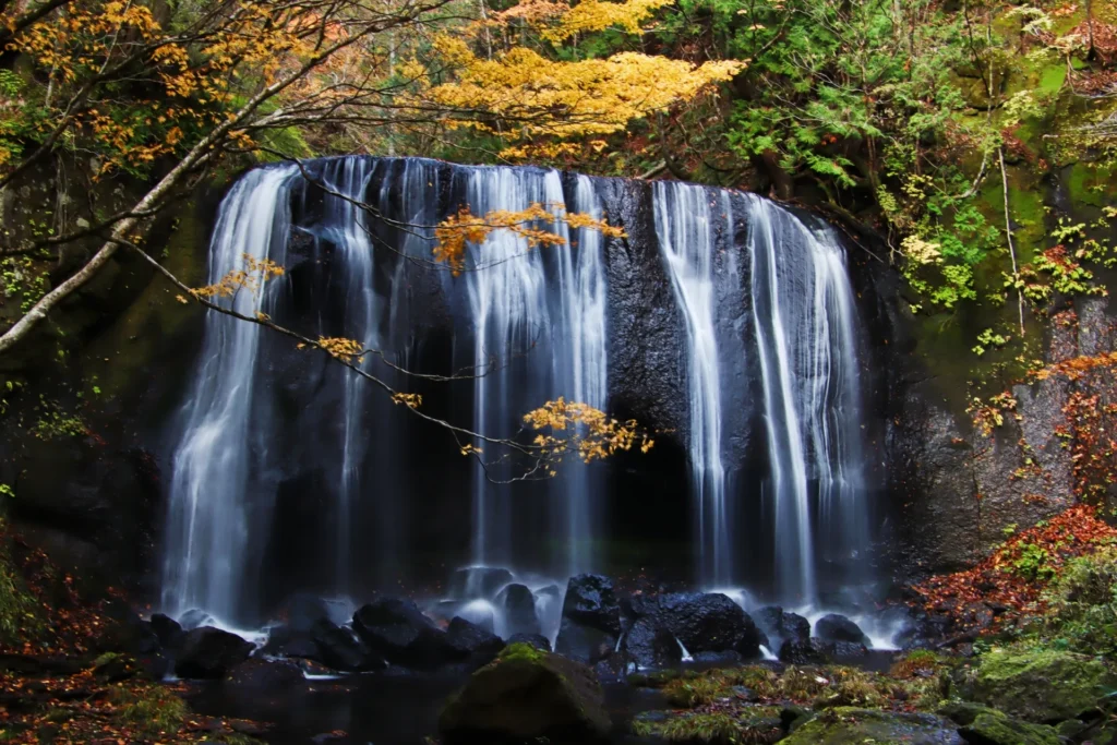 達沢不動滝の紅葉