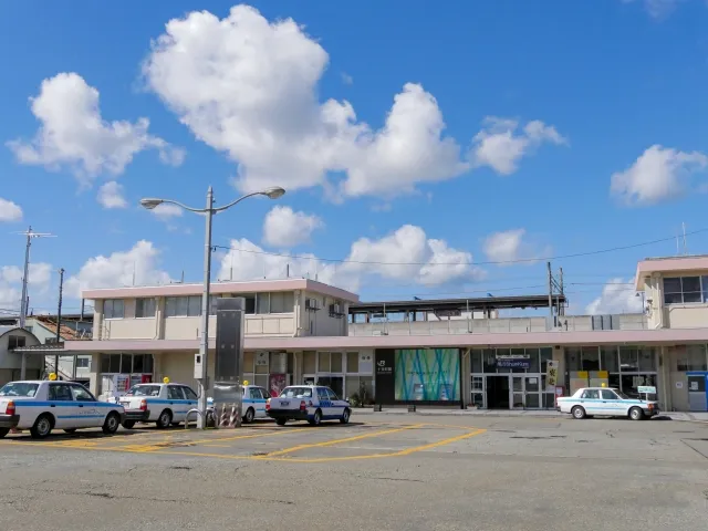タクシーの停留所