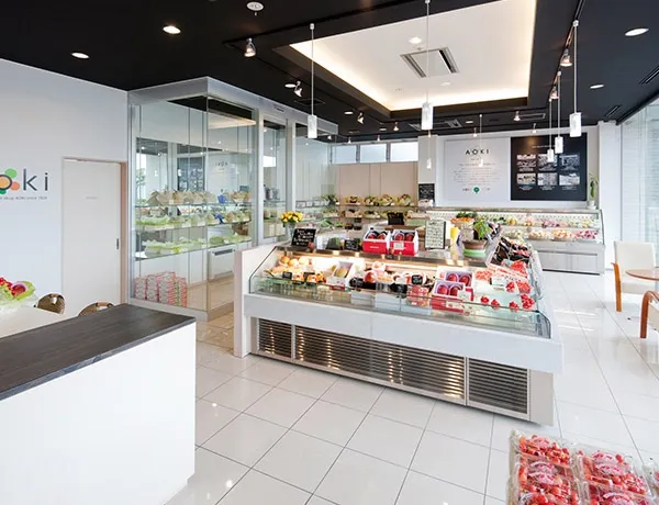 フルーツショップ青木の店内