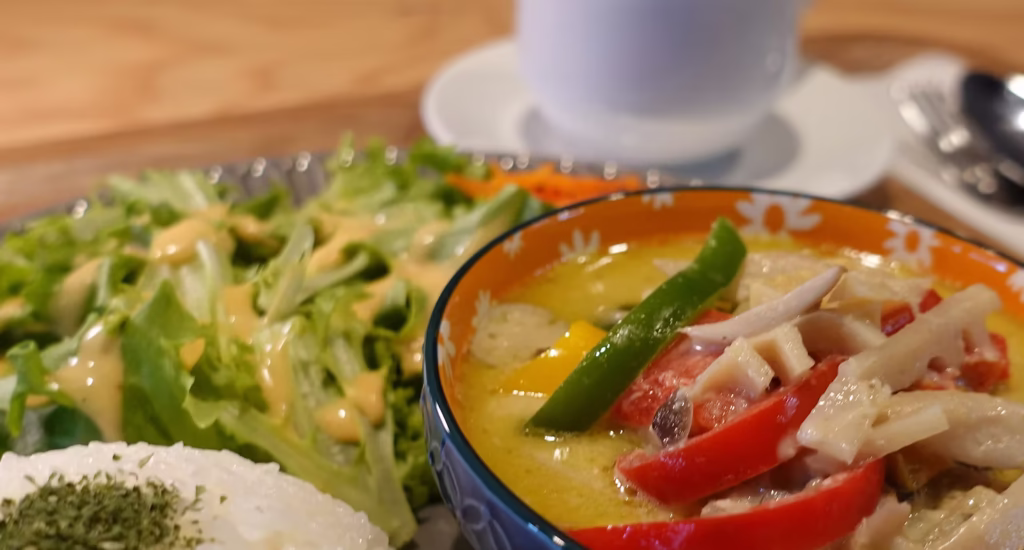 グリーンカレーのプレート