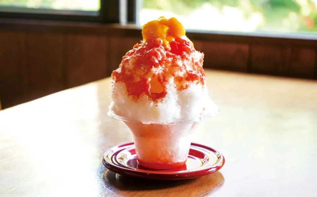 Shaved ice made from fruit