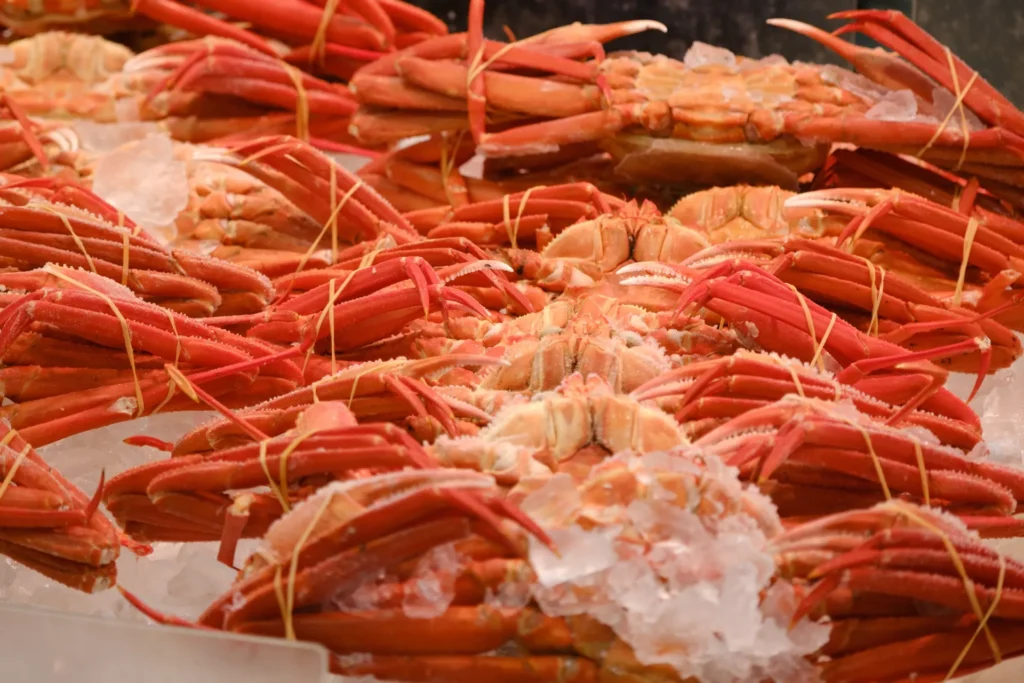 寺泊市場のカニ