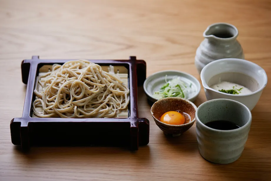 しんばしのそばセット