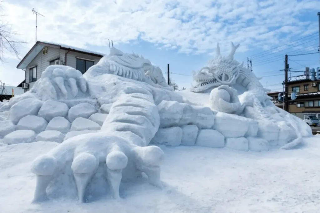 雪まつりの雪像
